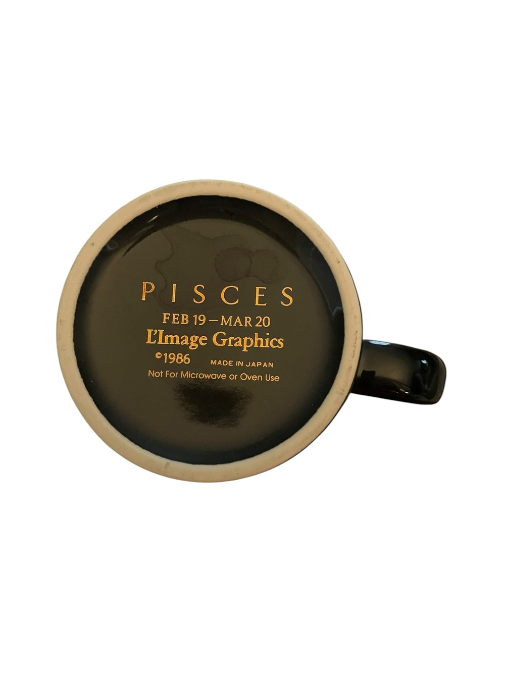 1980s L'Image Graphics Coffee Mug Pisces - Picture 4 of 4